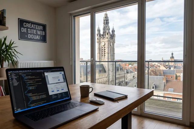 Jérémie Rocquet, créateur de site web à Somain — espace de travail développeur freelance